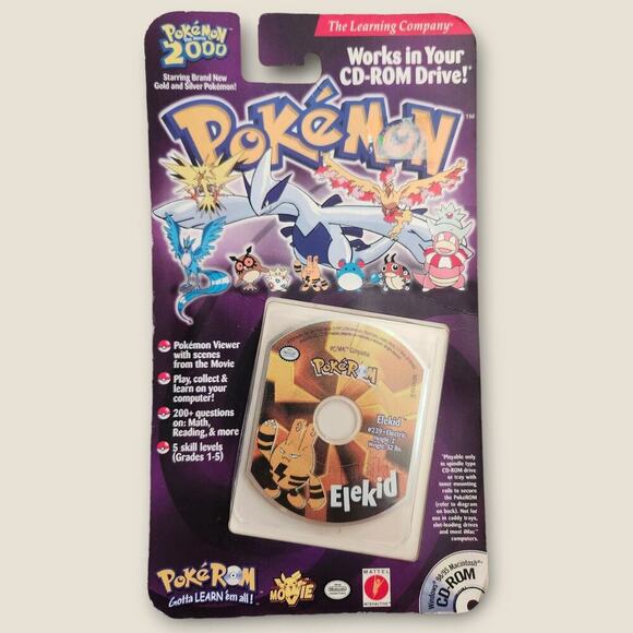 Pokerom Pokemon PC Mac Play Collect 2000 Viewer ELEKID #239 Nintendo New - Picture 1 of 6